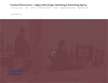 Tablet Screenshot of creativephenomenon.com